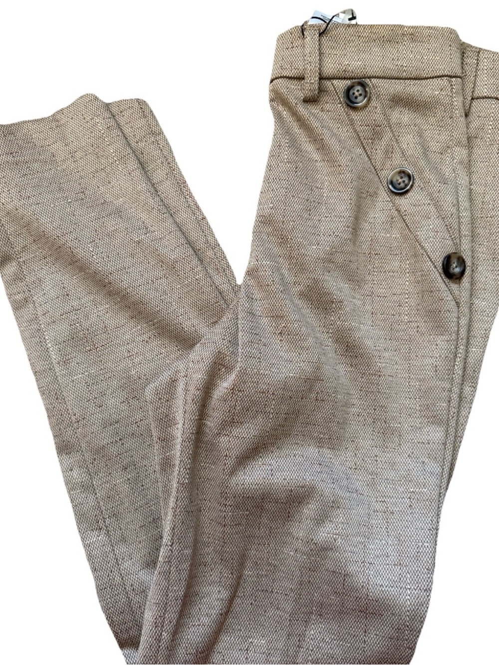 Women’s Express Pants Skinny High-Rise Size 00 Dress Paints Front Buttons -NEW